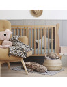 Patut din lemn masiv, pentru bebe Noble Vintage cu Saltea cocos