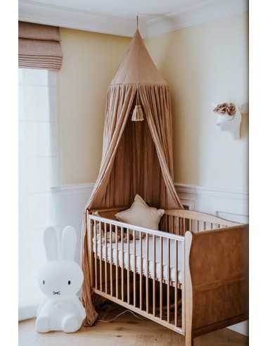 Patut din lemn masiv, pentru bebe Noble Vintage cu Saltea cocos