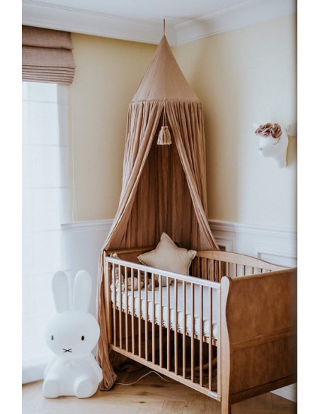 Patut din lemn masiv, pentru bebe Noble Vintage cu Saltea cocos