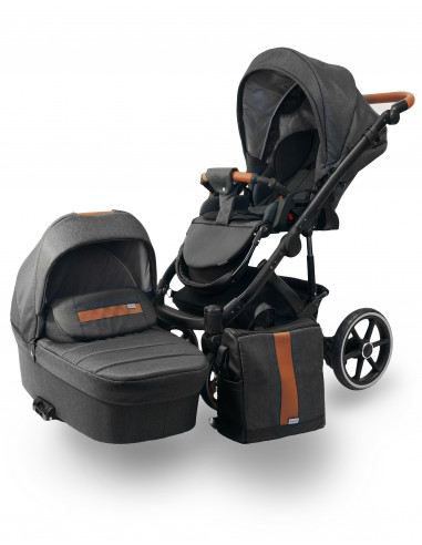 Carucior copii 3 in 1, reversibil, 0-36 luni, Bexa Line Deep