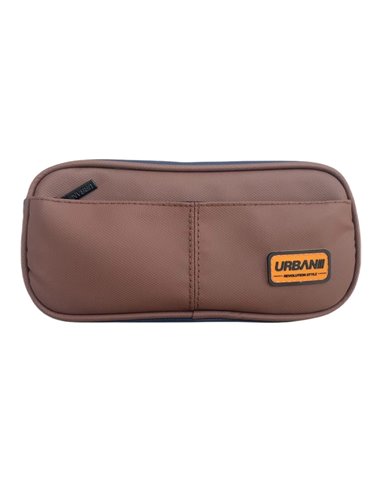 Penar etui S-COOL SC2885, 21.5 x 6.5 x 10.5 cm, Motiv urban, Brown