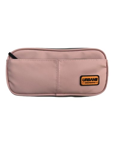 Penar etui S-COOL SC2884, 21.5 x 6.5 x 10.5 cm, Motiv urban, Light pink