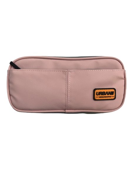 Penar etui S-COOL SC2884, 21.5 x 6.5 x 10.5 cm, Motiv urban, Light pink