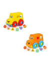 ROB-87980,Autobuz + cuburi educative, 23.5x15.2x17 cm, Polesie