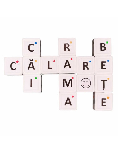 ROB-41555,Joc educativ cu zaruri, Zalfabet
