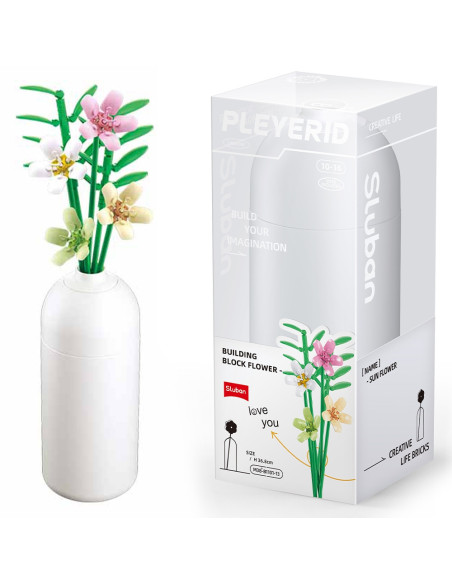 ROB-M38-B1101-13,Set de Constructie Flowers, 241 piese, Frezie - Sluban