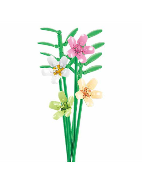 ROB-M38-B1101-13,Set de Constructie Flowers, 241 piese, Frezie - Sluban