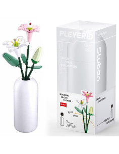 ROB-M38-B1101-07,Set de Constructie Flowers, 247 piese, Crin - Sluban