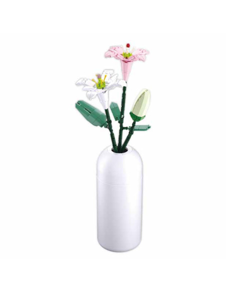 ROB-M38-B1101-07,Set de Constructie Flowers, 247 piese, Crin - Sluban