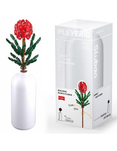 ROB-M38-B1101-08,Set de Constructie Flowers, 251 piese, Tibouchina Urvilleana - Sluban