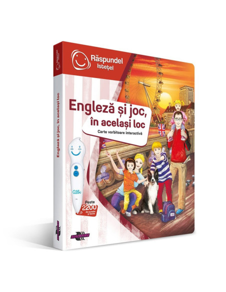 ROB-69370,Raspundel Istetel, Carte - Engleza si joc, in acelasi loc, ALBI - BLACKFIRE