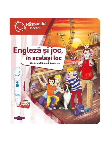 ROB-69370,Raspundel Istetel, Carte - Engleza si joc, in acelasi loc, ALBI - BLACKFIRE