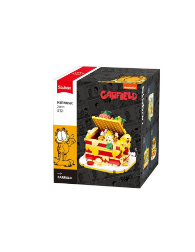 ROB-M38-P8052C,Set de constructie, 250 piese, Garfield si lasagne - Sluban