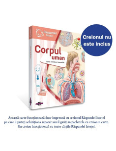ROB-69367,Raspundel Istetel, Carte - Corpul Uman, ALBI - BLACKFIRE