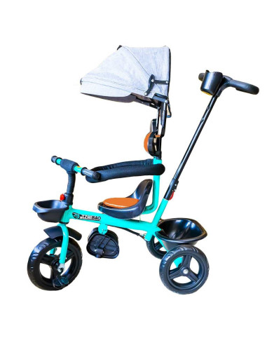 ROB-BXT-609,Tricicleta cu pedale, maner si parasolar