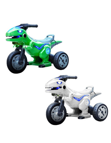 ROB-M-SZ0699,Motocicleta dinozaur cu acumulator, 2 motoare, 12V, 5A, Diverse culori
