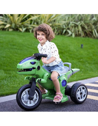 ROB-M-SZ0699,Motocicleta dinozaur cu acumulator, 2 motoare, 12V, 5A, Diverse culori