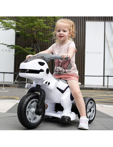 ROB-M-SZ0699,Motocicleta dinozaur cu acumulator, 2 motoare, 12V, 5A, Diverse culori