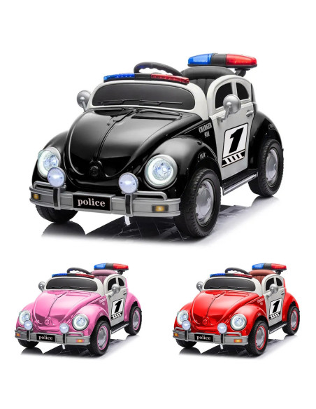 ROB-801P,Masina politie cu acumulator, 2 motoare, 12V, Diverse culori