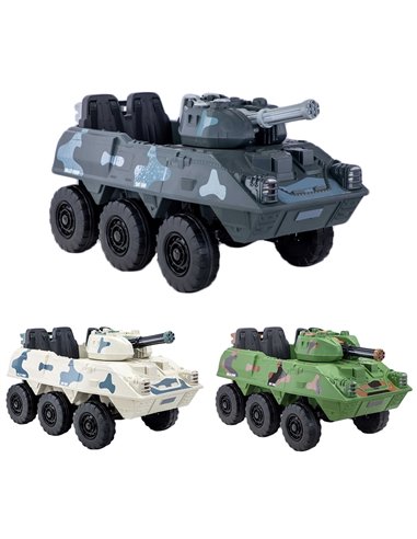 Tanc cu acumulator, 4 motoare, 12V, 7A, Diverse culori