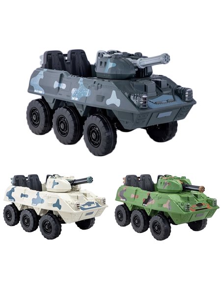 Tanc cu acumulator, 4 motoare, 12V, 7A, Diverse culori