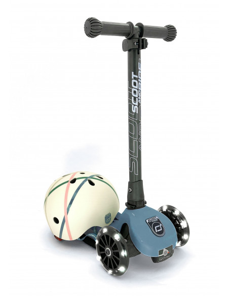 Trotineta copii pliabila cu roti luminoase Scoot & Ride