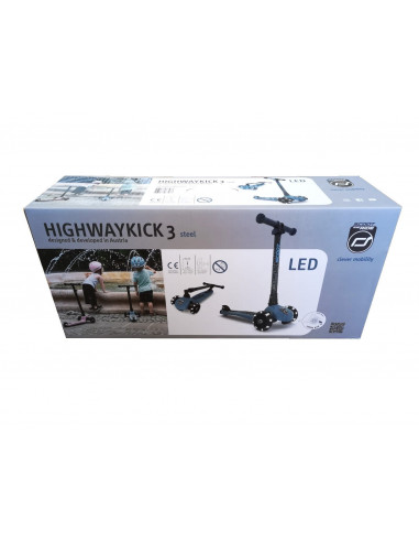 Trotineta copii pliabila cu roti luminoase Scoot & Ride
