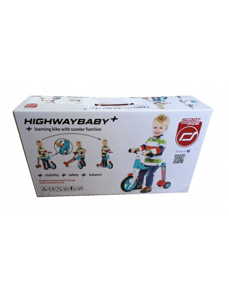 TROTINETA COPII TRANSFORMABILA 2IN1 Scoot & Ride HighwayBaby+