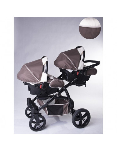 CARUCIOR COPII GEMENI TANDEM 3 IN 1, PJ STROLLER LUX