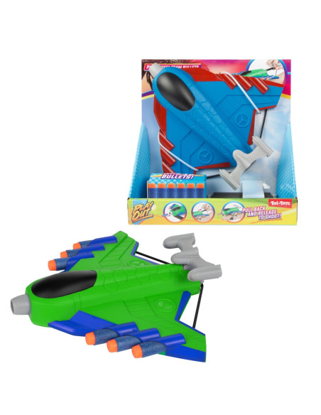 ROB-68945Z,Avion lansator + 16 gloante burete - Toi-Toys