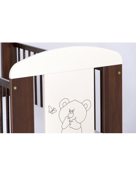 PATUT PENTRU BEBE, BEAR & BUTTERFLY, Wenge + SALTEA COCOS SPUMA