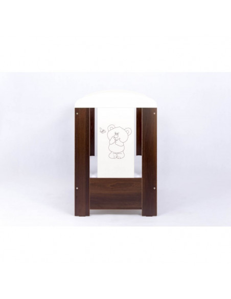 PATUT PENTRU BEBE, BEAR & BUTTERFLY, Wenge + SALTEA COCOS SPUMA