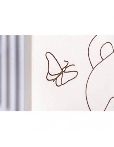 PATUT PENTRU BEBE, BEAR & BUTTERFLY, Wenge + SALTEA COCOS SPUMA