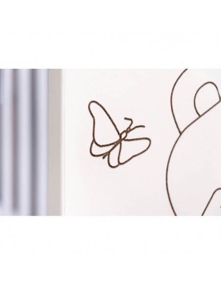 PATUT PENTRU BEBE, BEAR & BUTTERFLY, Wenge + SALTEA COCOS SPUMA