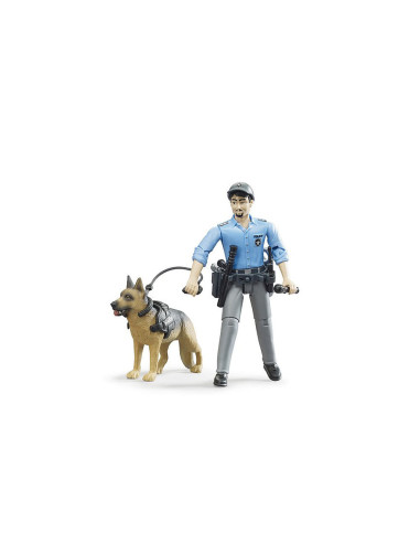BR62150,Bruder - Figurina Politist Cu Caine