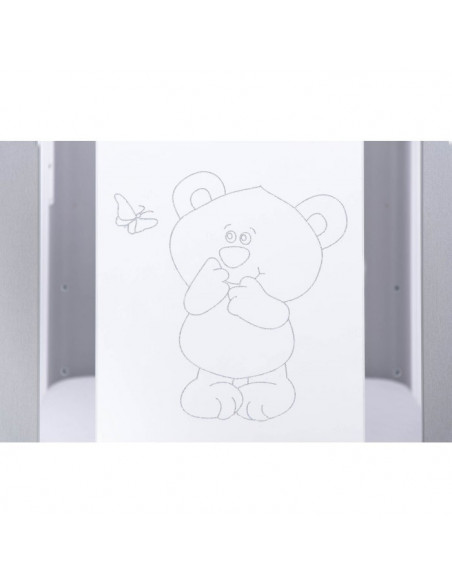 PATUT PENTRU BEBE, BEAR & BUTTERFLY, SILVER + SALTEA COCOS