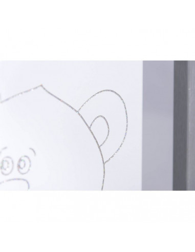 PATUT PENTRU BEBE, BEAR & BUTTERFLY, SILVER + SALTEA COCOS