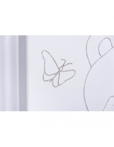 PATUT PENTRU BEBE, BEAR & BUTTERFLY, SILVER + SALTEA COCOS