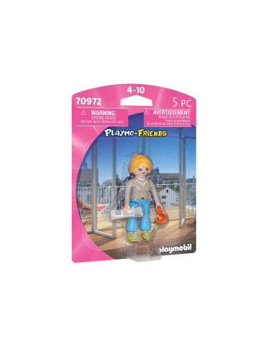 PM70972,PLAYMOBIL - FIGURINA FEMEIE CU ZIAR SI CAFEA