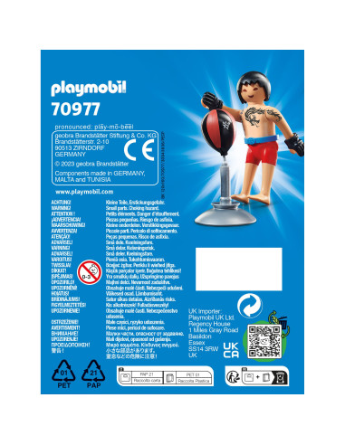 PM70977,PLAYMOBIL - FIGURINA LUPTATOR DE BOX