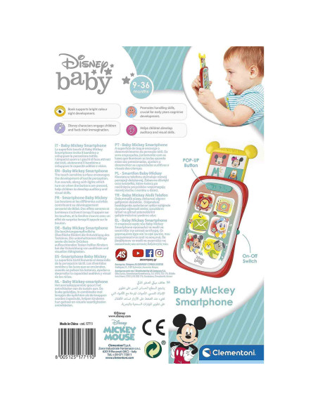 CL17711,CLEMENTONI - SMARTPHONE INTERACTIV MICKEY MOUSE