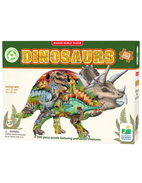TLJ223413,THE LEARNING JOURNEY - PUZZLE DINOZAURI 200 PIESE
