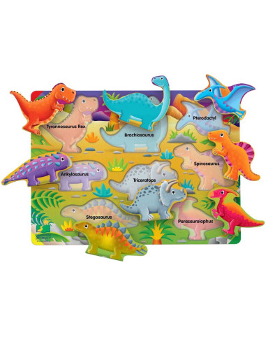 TLJ285435,THE LEARNING JOURNEY - PUZZLE SA INVATAM DINOZAURII