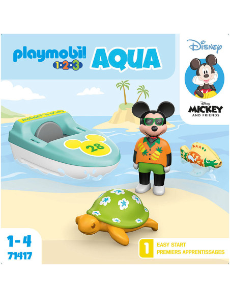 PM71417,Playmobil - 123 Disney Tur Cu Barca Lui Mickey