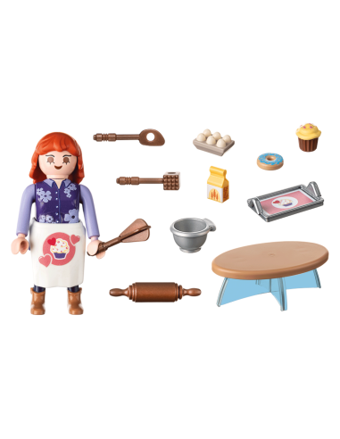 PM71479,Playmobil-FIGURINA FEMEIE PATISER