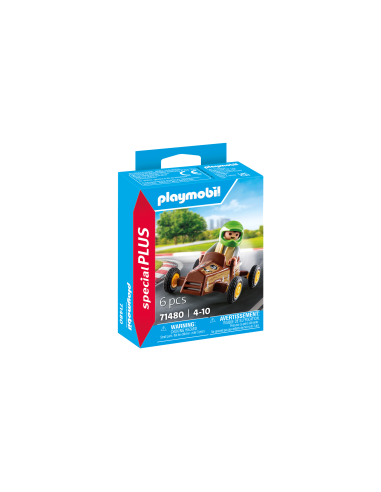 PM71480,Playmobil-FIGURINA COPIL CU KART