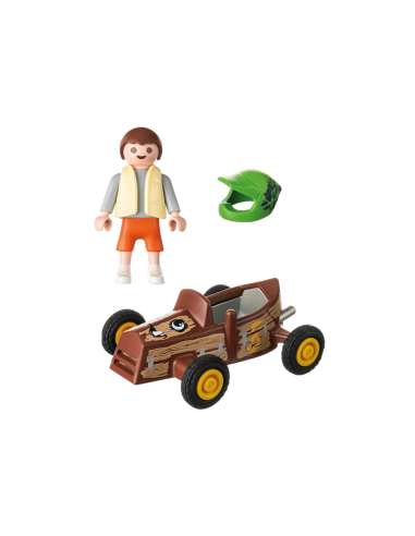 PM71480,Playmobil-FIGURINA COPIL CU KART