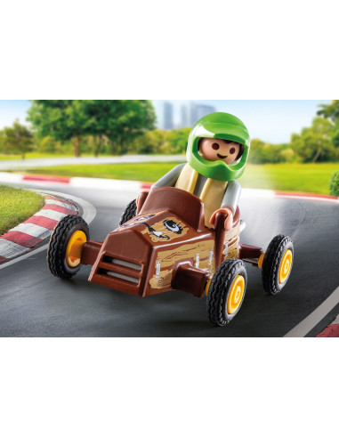 PM71480,Playmobil-FIGURINA COPIL CU KART
