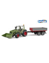 BR02182,Bruder tractor Fendt Vario 211 cu incarcator frontal si remorca