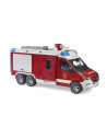 BR02680,Bruder sprinter de pompieri Mercedes Benz cu sirena